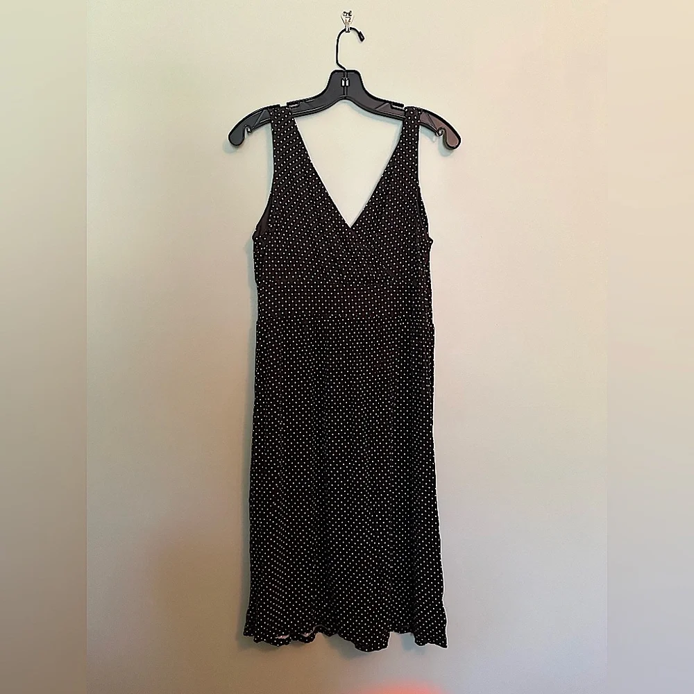 NWOT Merona dress. Color is brown with white polka dots. - Picture 2 of 2